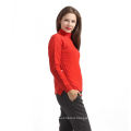 Inner mongolian plain pattern round neck cashmere sweater